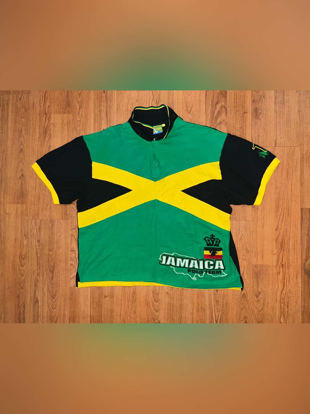 Jamaica Polo Team Star Company Flag 2XL Embroidered